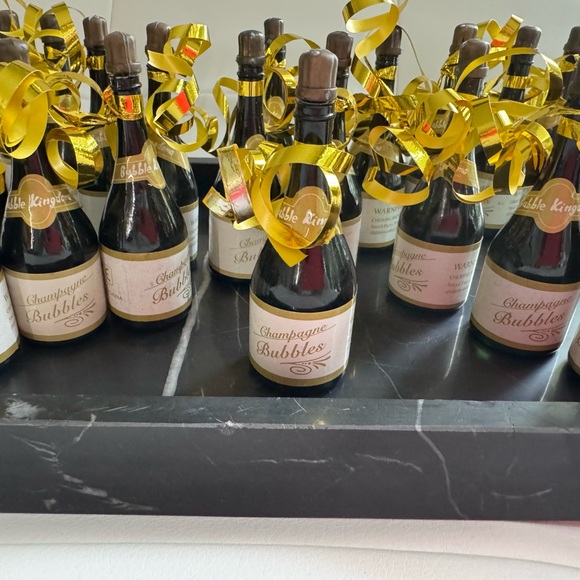 Champagne Bubbles Party Favors - Gold
